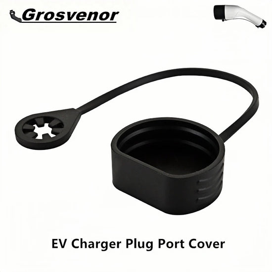 EV Charger Plug Port Cover Type 2 Plug Protective Cover Holster for EV Charging Station EVSE Connector Replacement Dust Cap