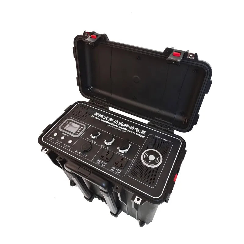 4000W Portable EV Charger with LiFePO4 Battery & Solar Input (AC/DC)