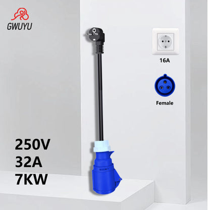 GWUYU EV Charging Adapter 7/11/22KW to 3.5KW (European Standard)