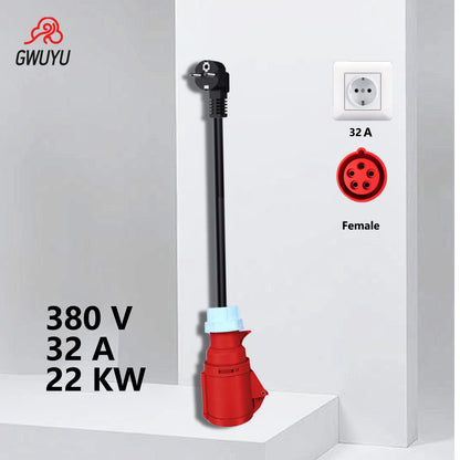 GWUYU EV Charging Adapter 7/11/22KW to 3.5KW (European Standard)